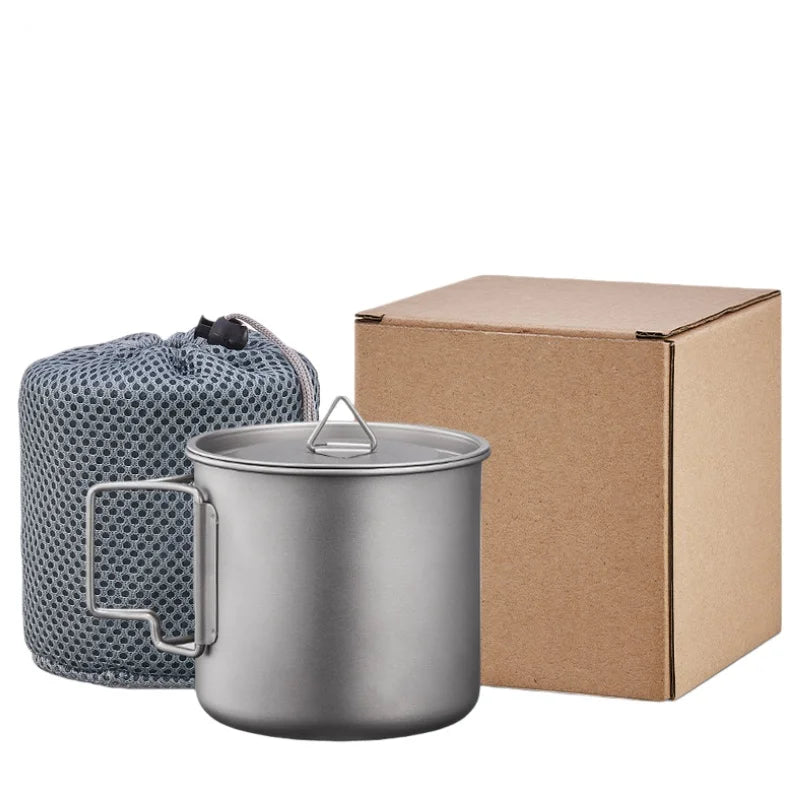 Titanium Camping Becher mit Klappgriff – Leicht & Tragbar – clever-campen Ansicht 6