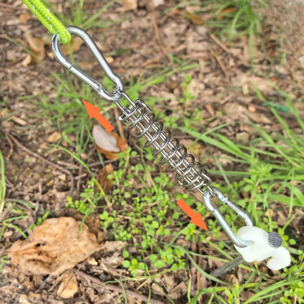 Zelt-Spannfedern mit Karabinerhaken für Windseile 4 Stk. – clever-campen Ansicht 5