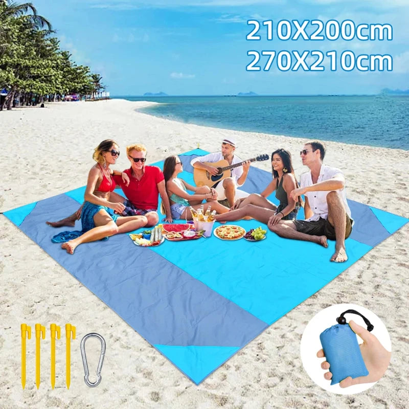 Wasserdichte Strandmatte Extra Gross Faltbare Campingdecke – clever-campen Ansicht 2