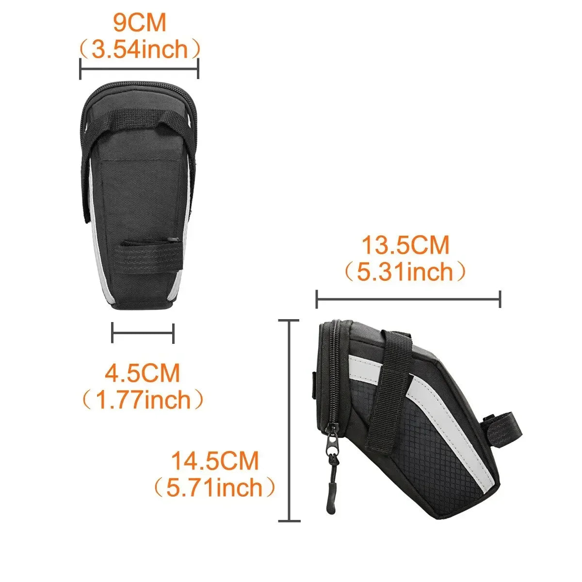 B-SOUL Fahrradsattel Tasche 1L Schwarz – clever-campen Ansicht 3
