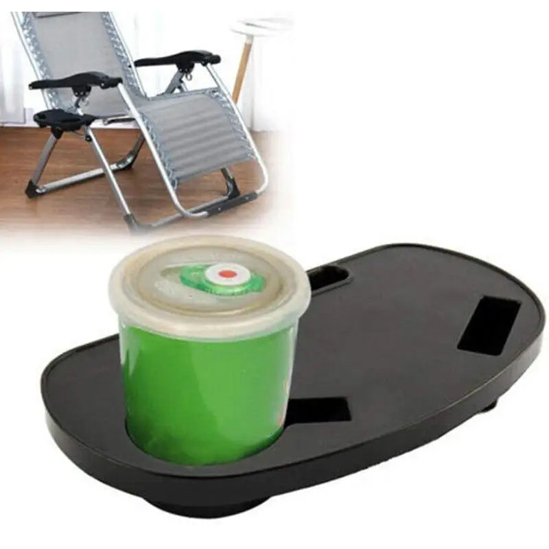 Praktische Ablage für Campingstuhl mit Becher – clever-campen Ansicht 2