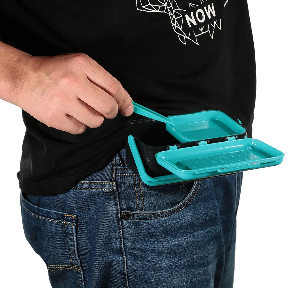 Tragbare Angelköderbox für lebende Köder und Würmer – clever-campen Ansicht 4