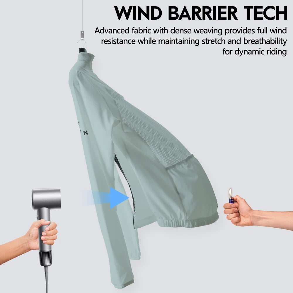 RION Herren Windbreaker Fahrradjacke Packbar Winddicht – clever-campen Ansicht 3