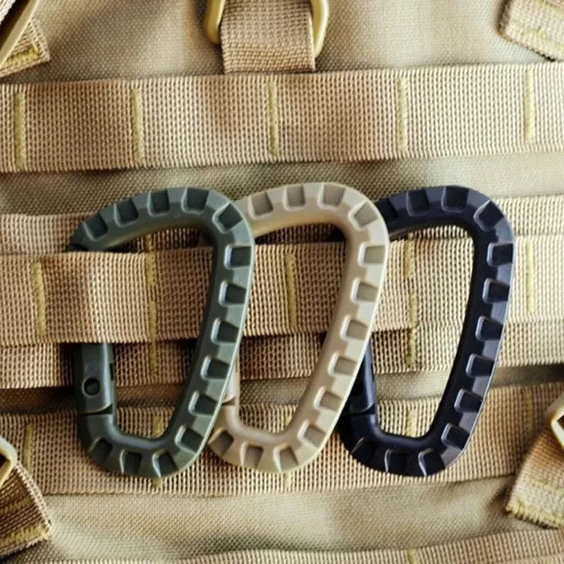 Taktischer Karabiner D-Form Kunststoffhaken für Outdoor – clever-campen Ansicht 2