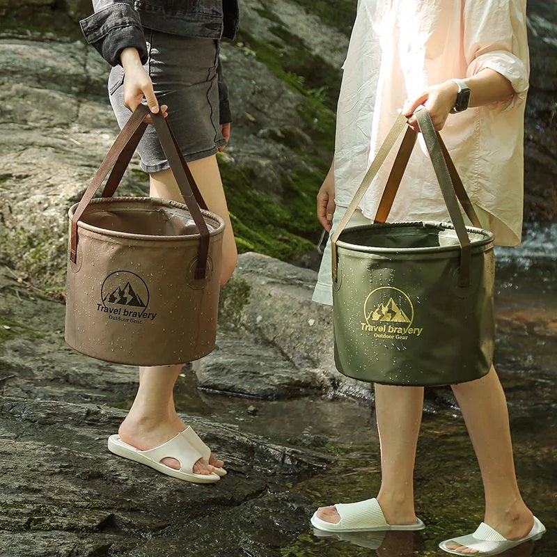 Faltbarer Wasserdichter Eimer für Camping und Angeln – clever-campen Ansicht 4