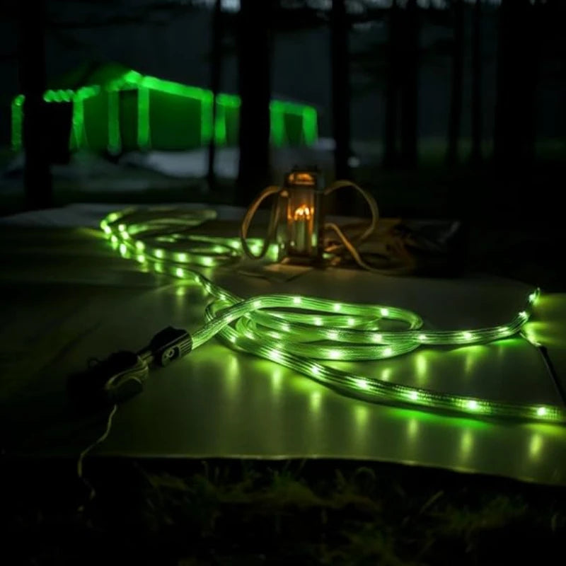 LED Zeltseil mit Warnlicht für Outdoor-Aktivitäten – clever-campen Ansicht 4