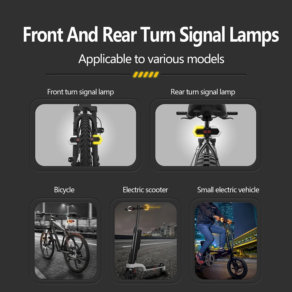 LED Fahrradlicht mit Fernbedienung und Warnsignal – clever-campen Ansicht 3