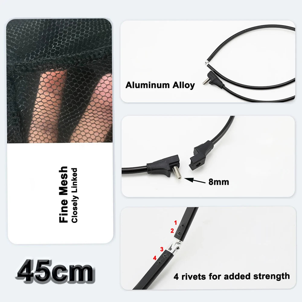 Ultraleichter Kescher mit Carbon-Griff 328cm – clever-campen Ansicht 5
