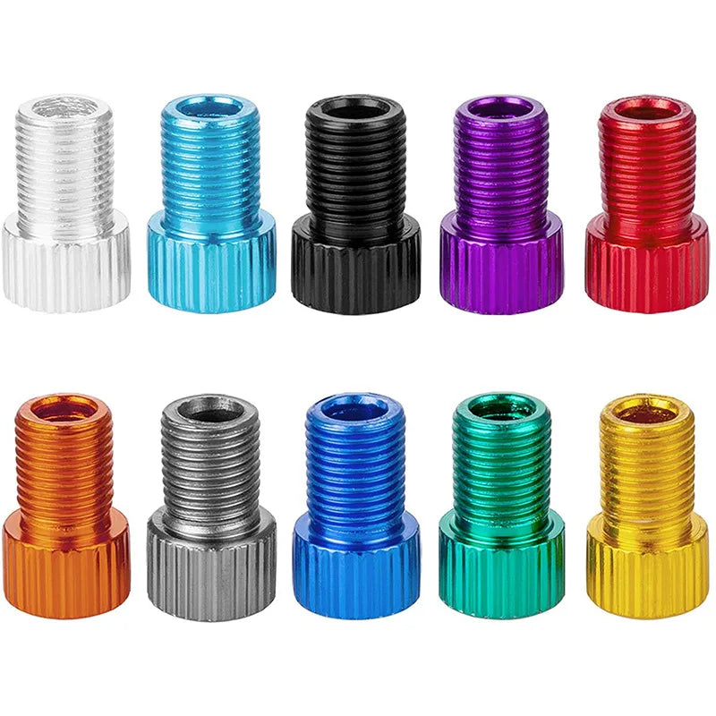 10 Farben Aluminium Ventiladapter Presta zu Schrader – clever-campen Ansicht 2