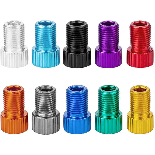 10 Farben Aluminium Ventiladapter Presta zu Schrader – clever-campen Ansicht 2