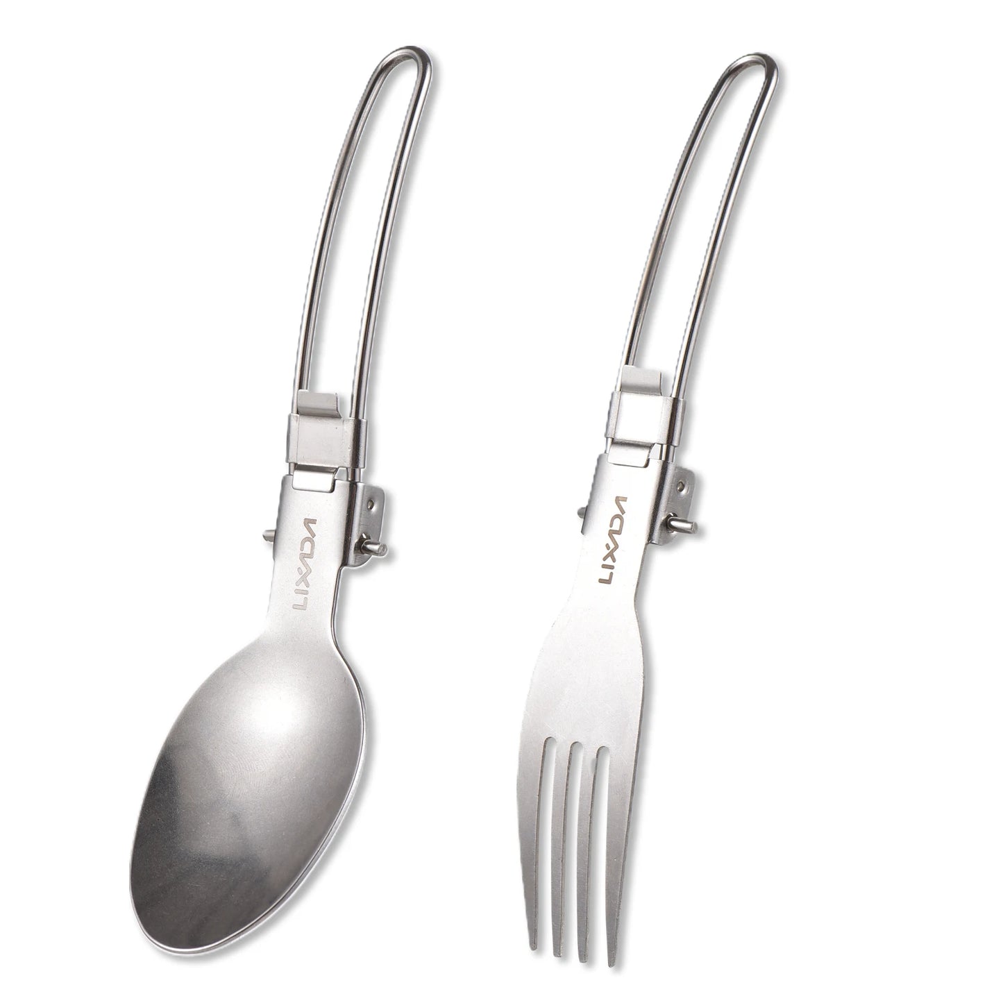 Titanium Spork Set mit langem Griff für Camping – faltbar – clever-campen Ansicht 2