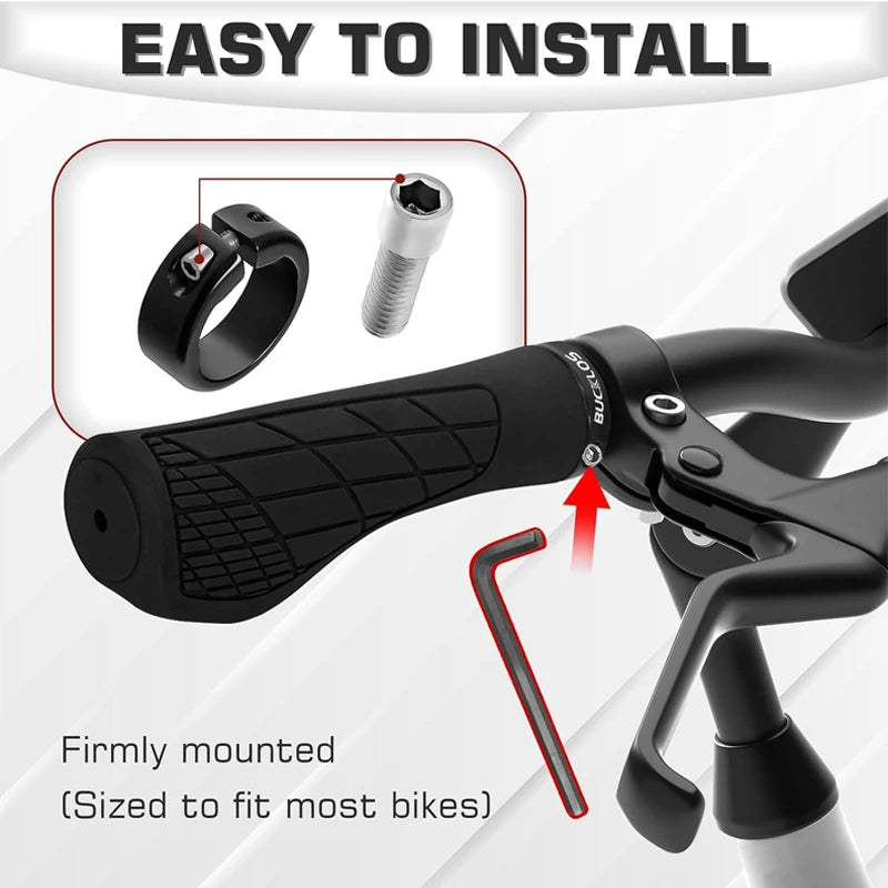 Ergonomische MTB Fahrradgriffe aus weichem Gummi – clever-campen Ansicht 6