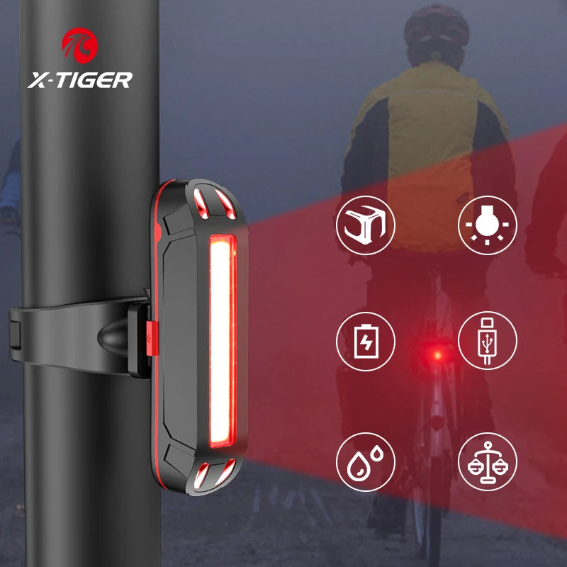 X-Tiger Rücklicht USB wiederaufladbar für Fahrräder – clever-campen Ansicht 5