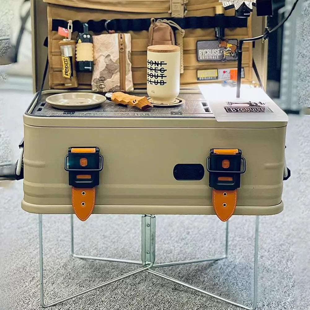 Faltbarer Kühlerbox-Ständer für Picknick und Camping – clever-campen Ansicht 4
