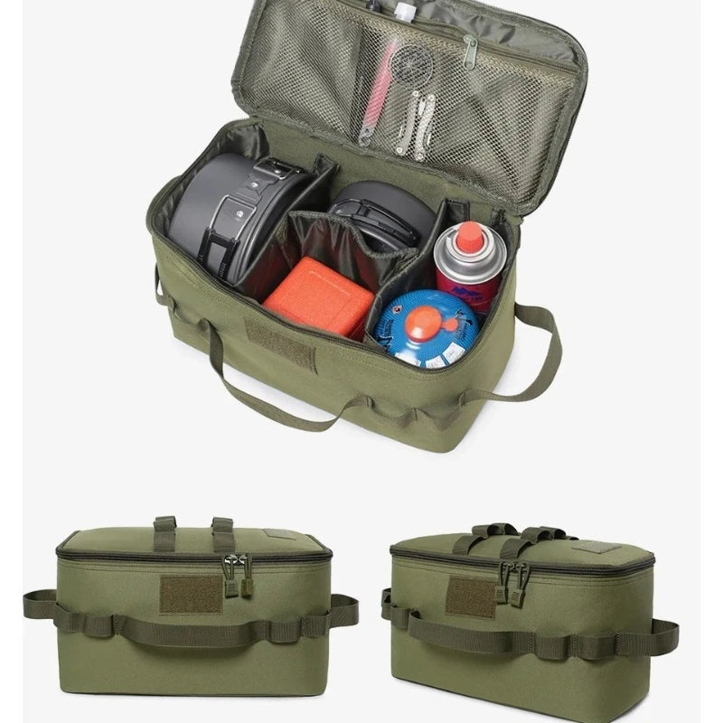 Camping Kochgeschirr-Tasche, Gasflaschen-Organizer – clever-campen Ansicht 2