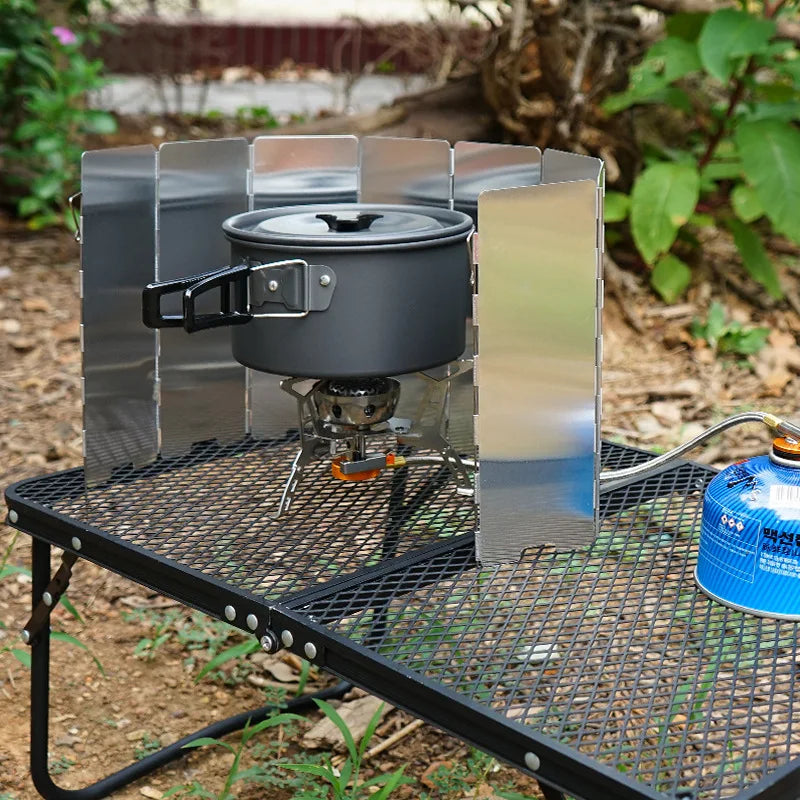 Windschutz für Campingkocher aus Aluminiumlegierung – clever-campen Ansicht 6