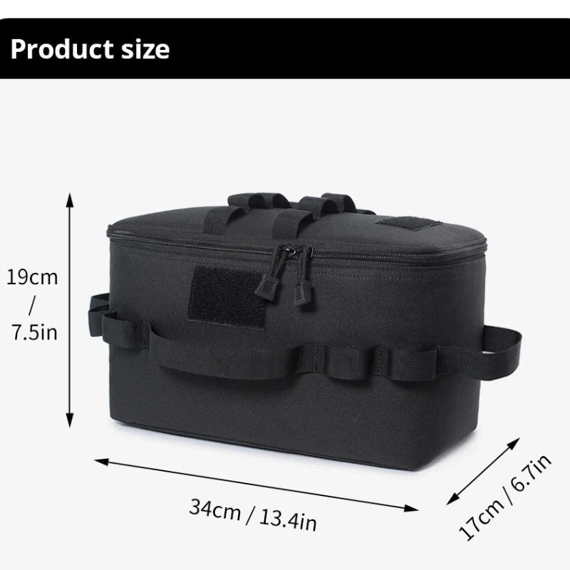 Camping Kochgeschirr-Tasche, Gasflaschen-Organizer – clever-campen Ansicht 5