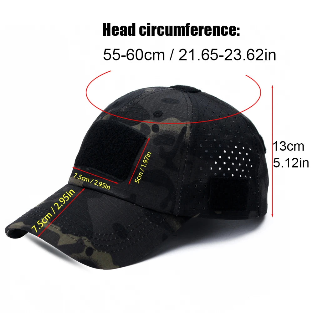 Unisex Camouflage Baseball Cap mit UV-Schutz – clever-campen Ansicht 6