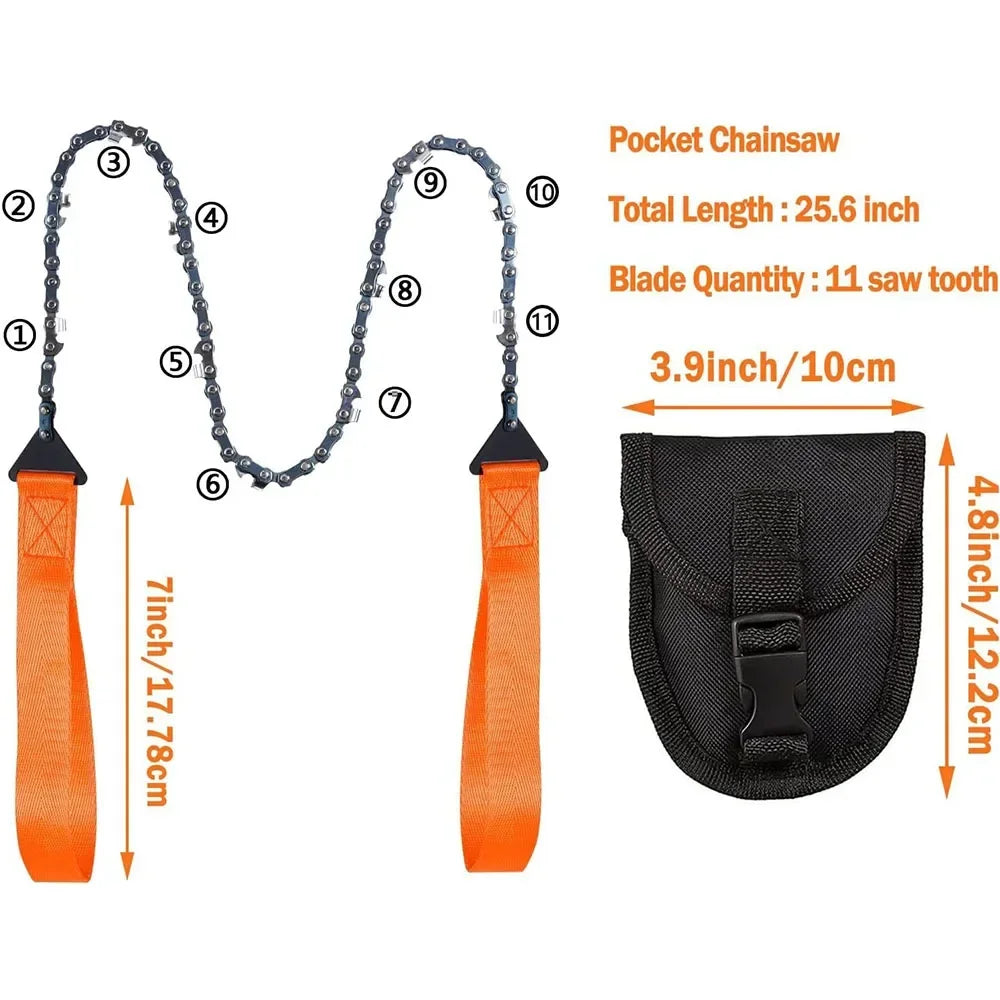 Tragbare Überlebens-Kettensäge für Camping & Outdoor – clever-campen Ansicht 2