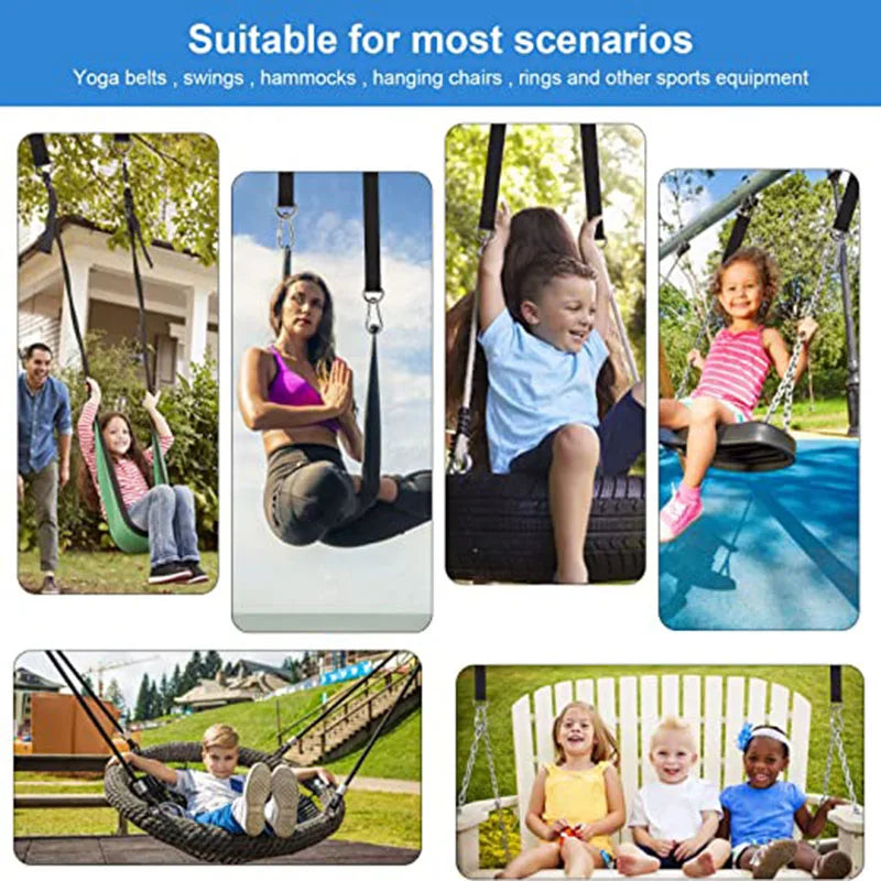 Hängematten Aufhängeset 200kg mit Karabiner und Ringen – clever-campen Ansicht 5