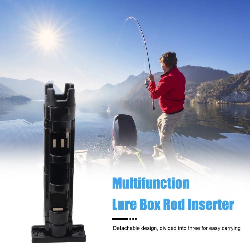 Multifunktionale Tragbare Angelbox mit Rutenhalter – clever-campen Ansicht 3