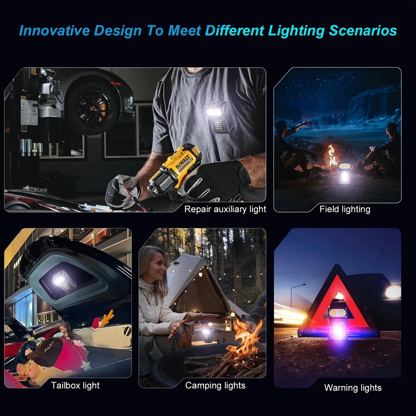 Taktische tragbare Arbeitsleuchte EDC LED Taschenlampe – clever-campen Ansicht 6