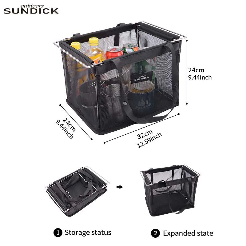 Praktische Outdoor Aufbewahrungskorb für Camping – clever-campen Ansicht 5