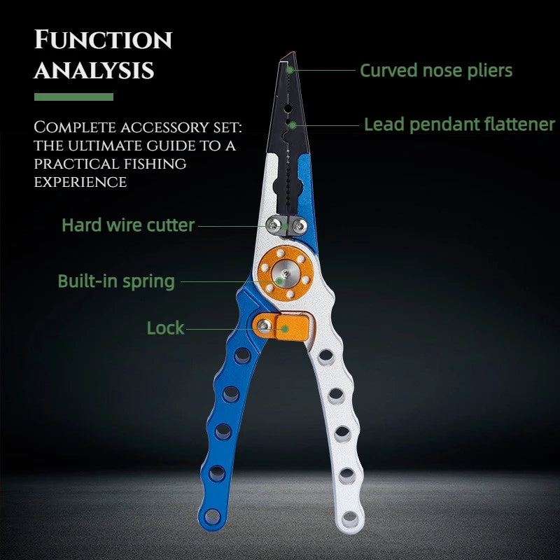 Aluminium Angelzange Multitool mit Rutenring Entferner – clever-campen Ansicht 3
