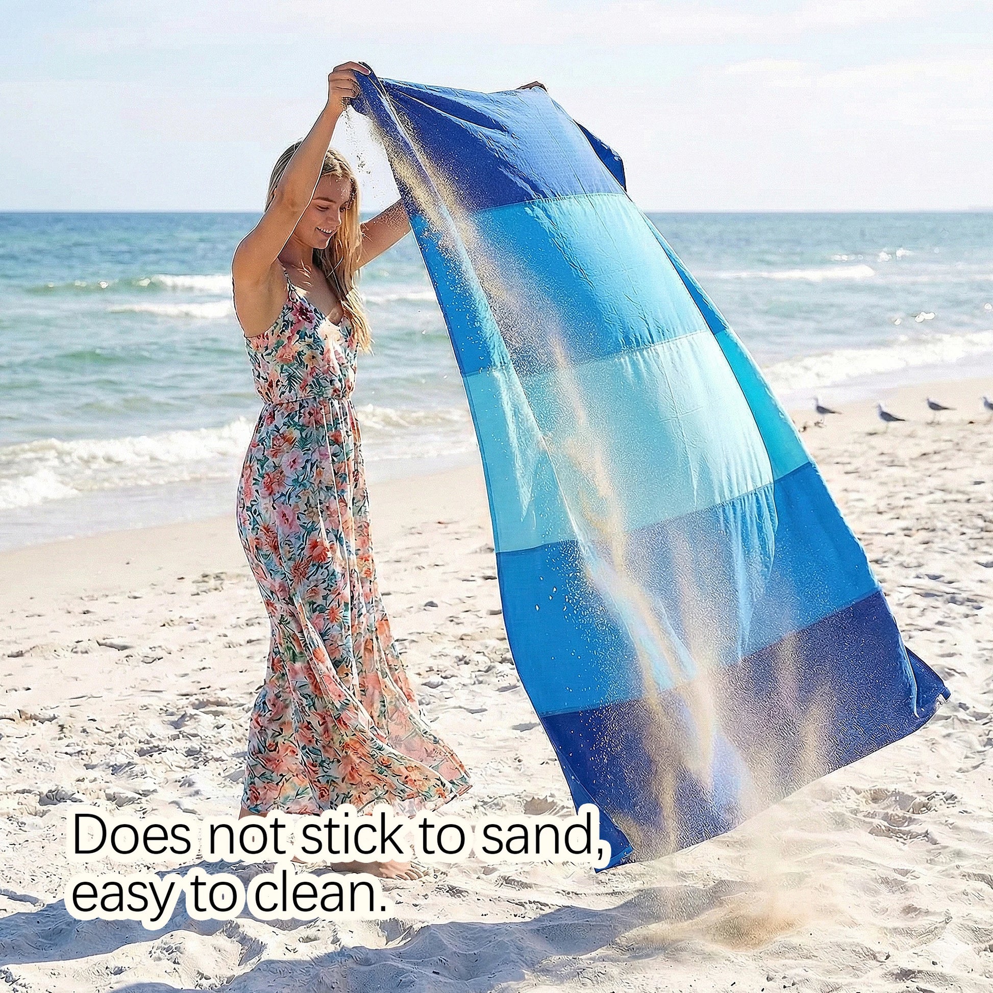 Stranddecke Sandfest Wasserdicht Gross Schnell Trocknend – clever-campen Ansicht 5