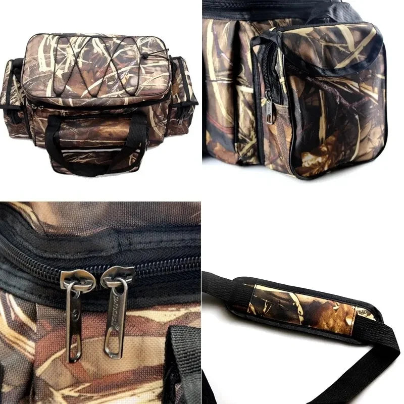 Wasserdichte Nylon Angeltasche 50x30x25cm mit grossem – clever-campen Ansicht 5
