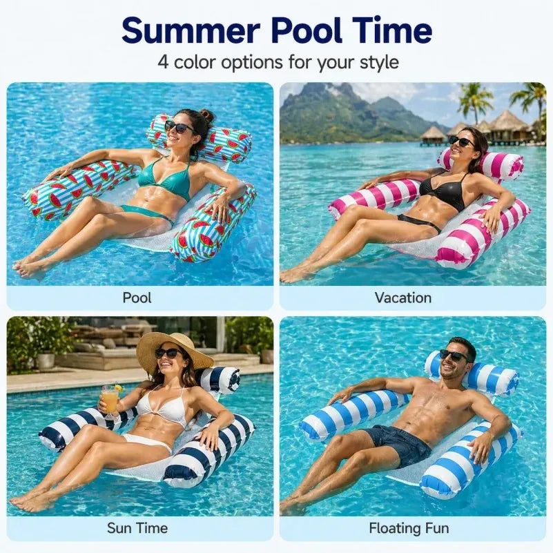 Aufblasbare Liege für Pool und Strand – clever-campen Ansicht 3