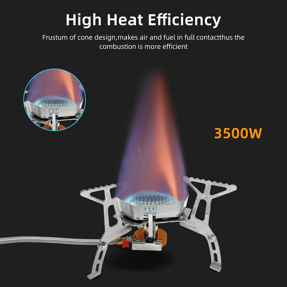 Camping Windproof Gas Stove 3500W – Tragbarer Kocher – clever-campen Ansicht 5