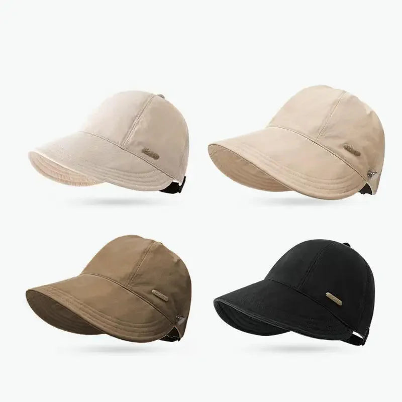 Damen Faltbare Sonnenmütze mit UV-Schutz – clever-campen Ansicht 2
