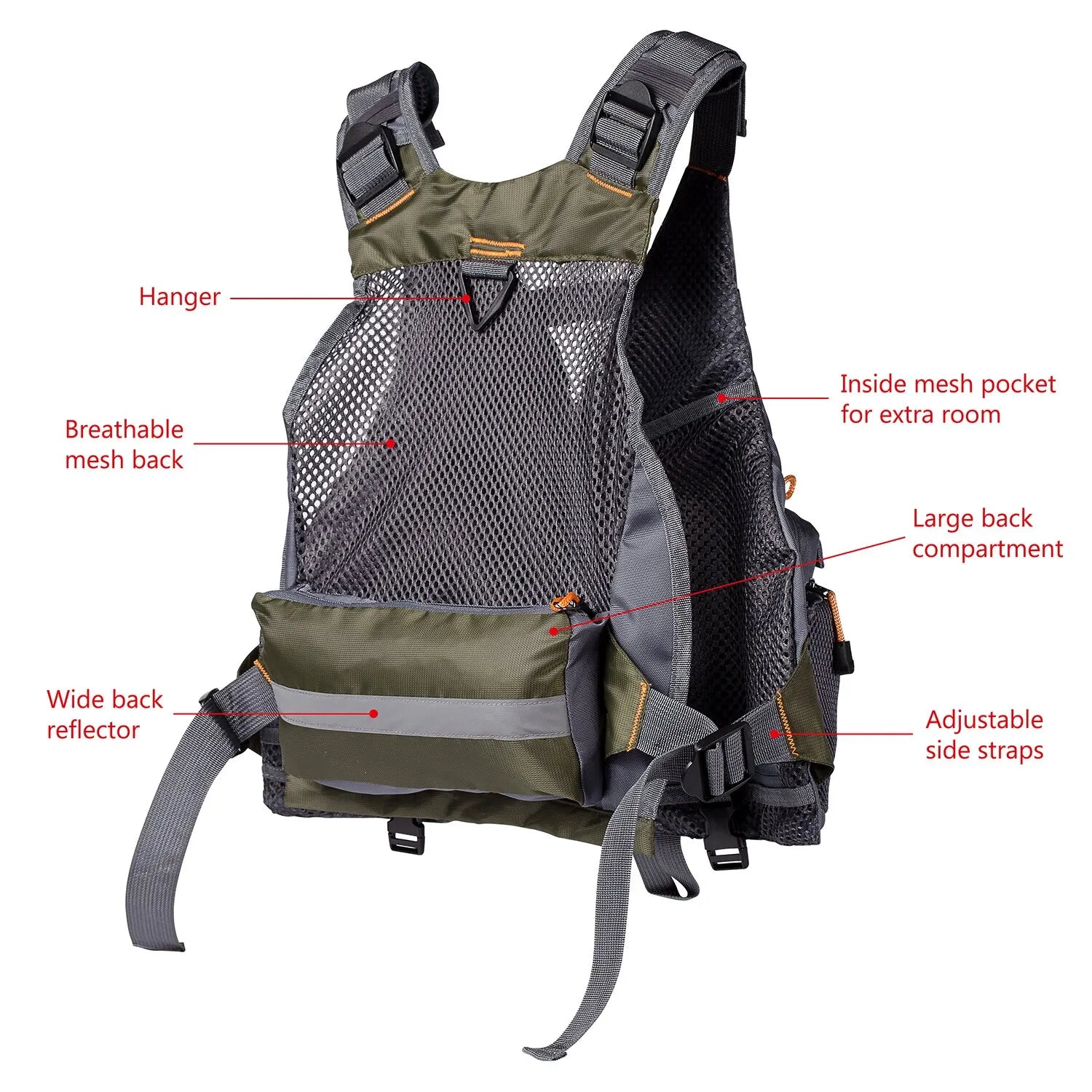 Atmungsaktive Angelweste für Outdoor-Sport – clever-campen Ansicht 3