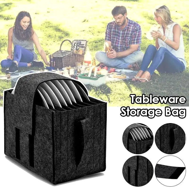 Felt Aufbewahrung Tasche für Campinggeschirr und Tassen – clever-campen Ansicht 5