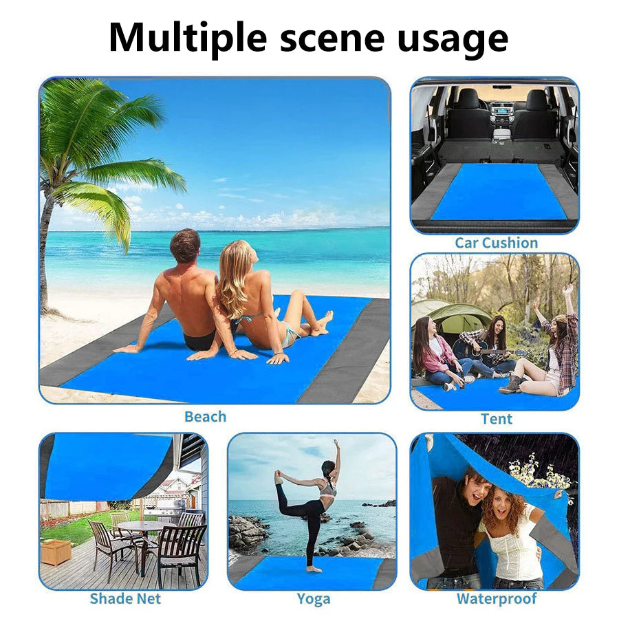 Wasserdichte Strandmatte 200x210cm für Camping und Picknick – clever-campen Ansicht 6