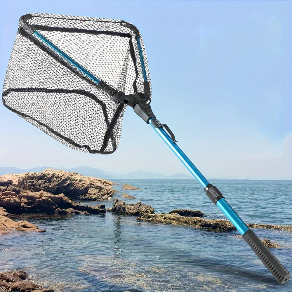 Faltbares Fischernetz mit Rahmen – Angeln – ausziehbar – clever-campen Ansicht 5