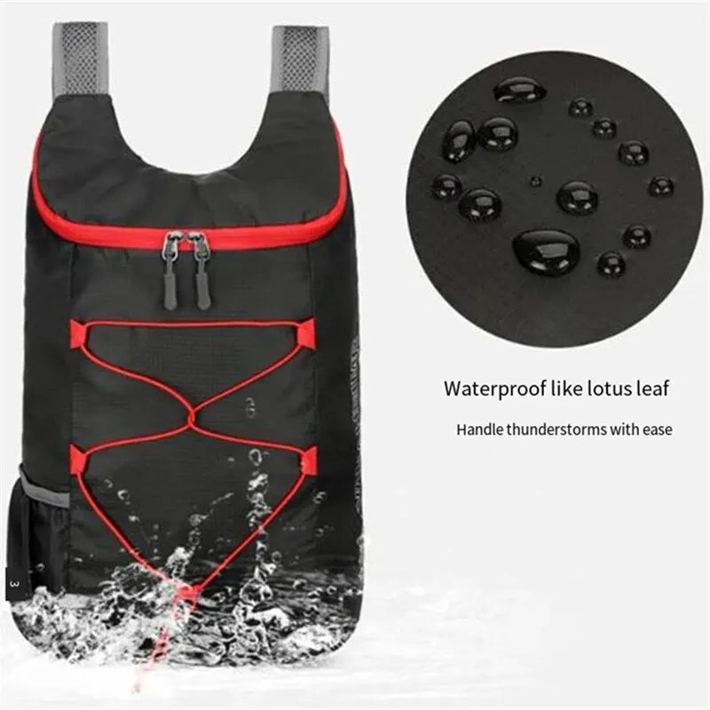 Multifunktionaler Outdoor Falt-Rucksack aus Nylon – clever-campen Ansicht 4