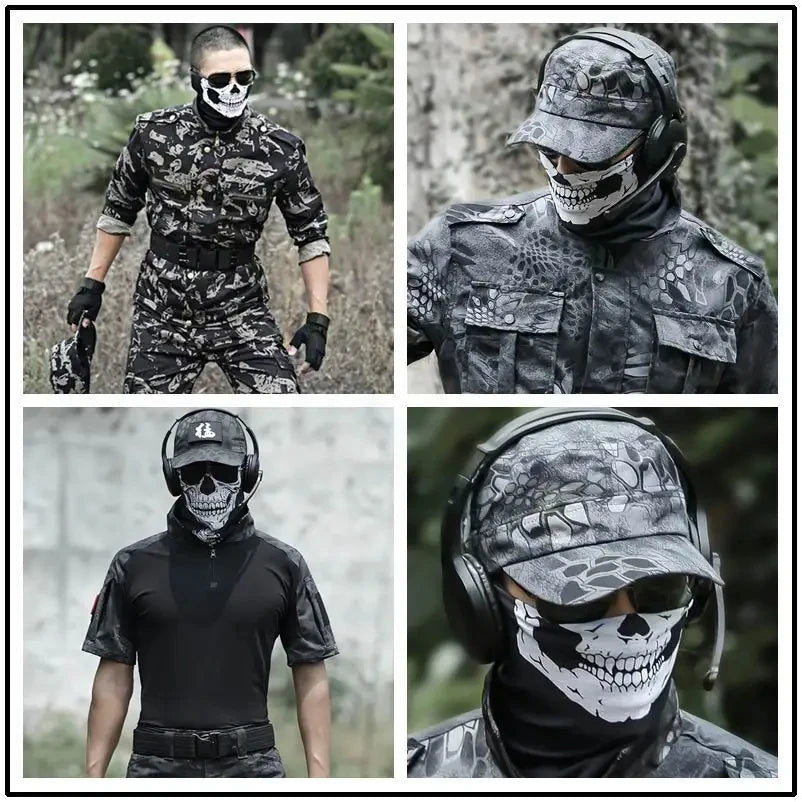 Skull Bandana Neck Gaiter für Outdoor-Aktivitäten – clever-campen Ansicht 4