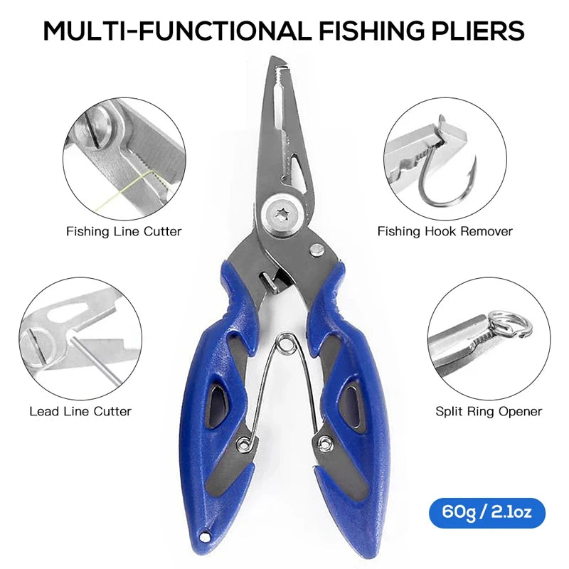 Vielseitiges Angelzubehör Set mit Tackle Box und Zange – clever-campen Ansicht 3