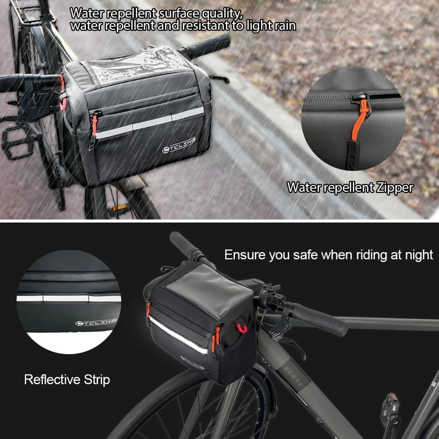 Toptrek 4L Fahrradlenkertasche mit Isolierung – clever-campen Ansicht 3