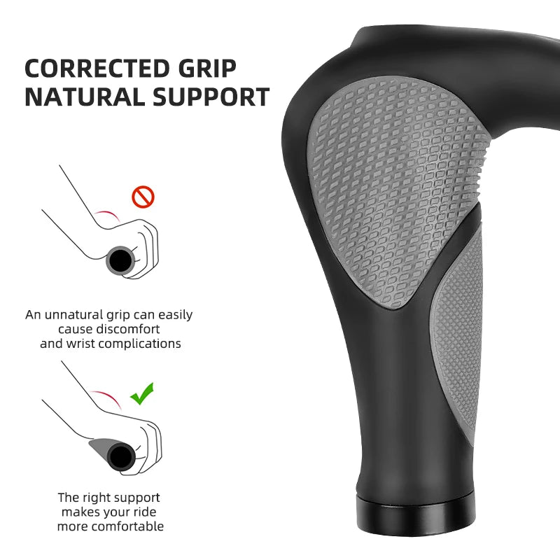 Ergonomische Fahrradgriffe – Stossdämpfend, Rutschfest – clever-campen Ansicht 4