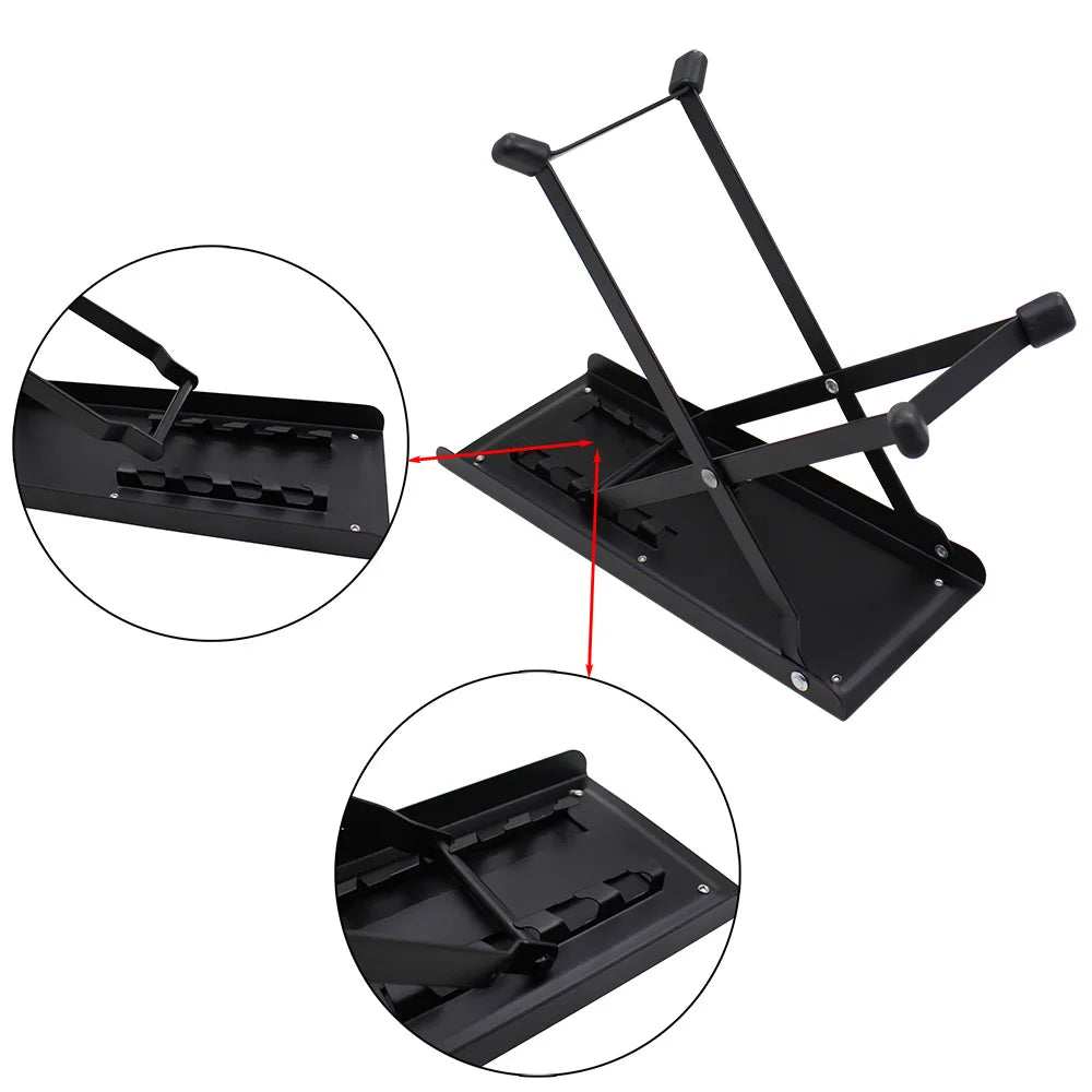Faltbarer Gitarren-Fuss-Hocker, höhenverstellbar – clever-campen Ansicht 6