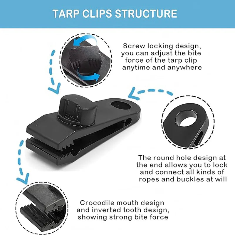 Zelt Clips Kunststoff für Outdoor und Camping – clever-campen Ansicht 3