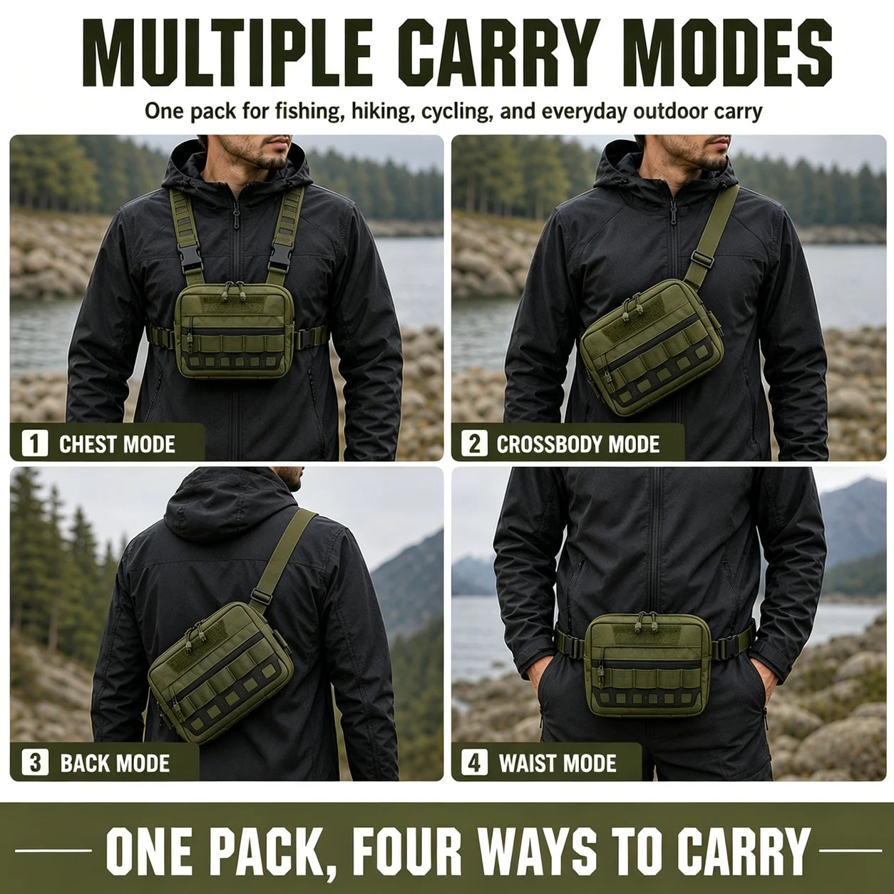 Leichte Angeltasche für schnellen Zugriff – clever-campen Ansicht 4