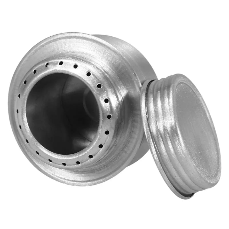 Tragbarer Mini Aluminium-Alkoholkocher mit Deckel – clever-campen Ansicht 5