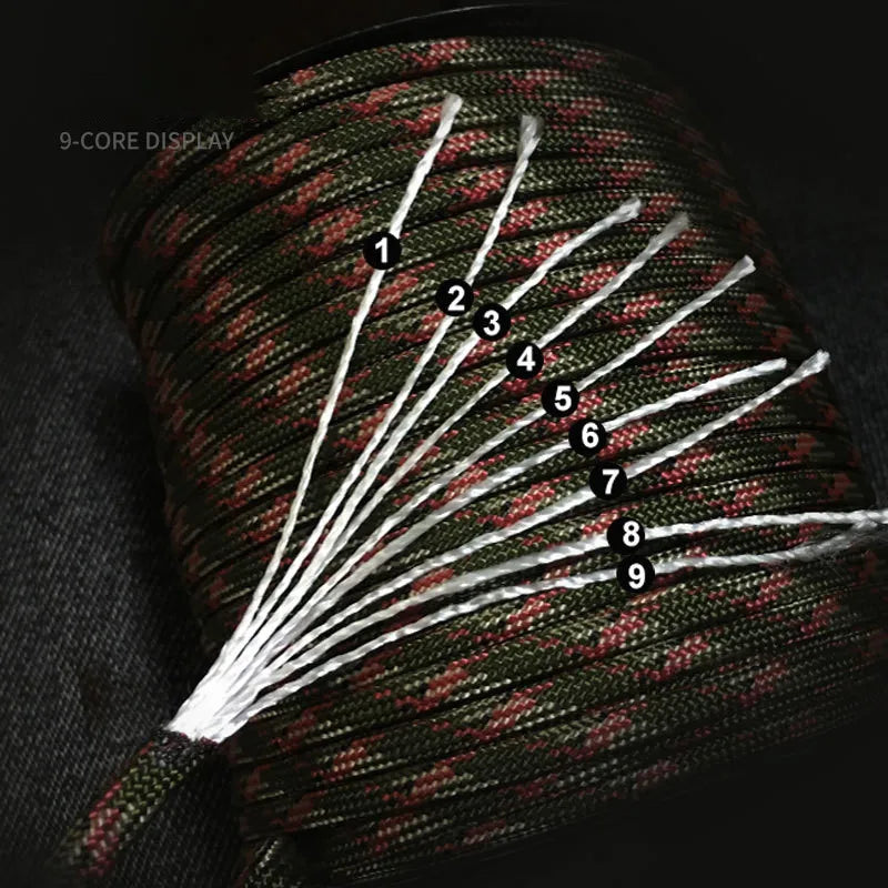 550 Paracord Seil 4mm, 9-Kern, 50/100m – Survival & Outdoor – clever-campen Ansicht 3