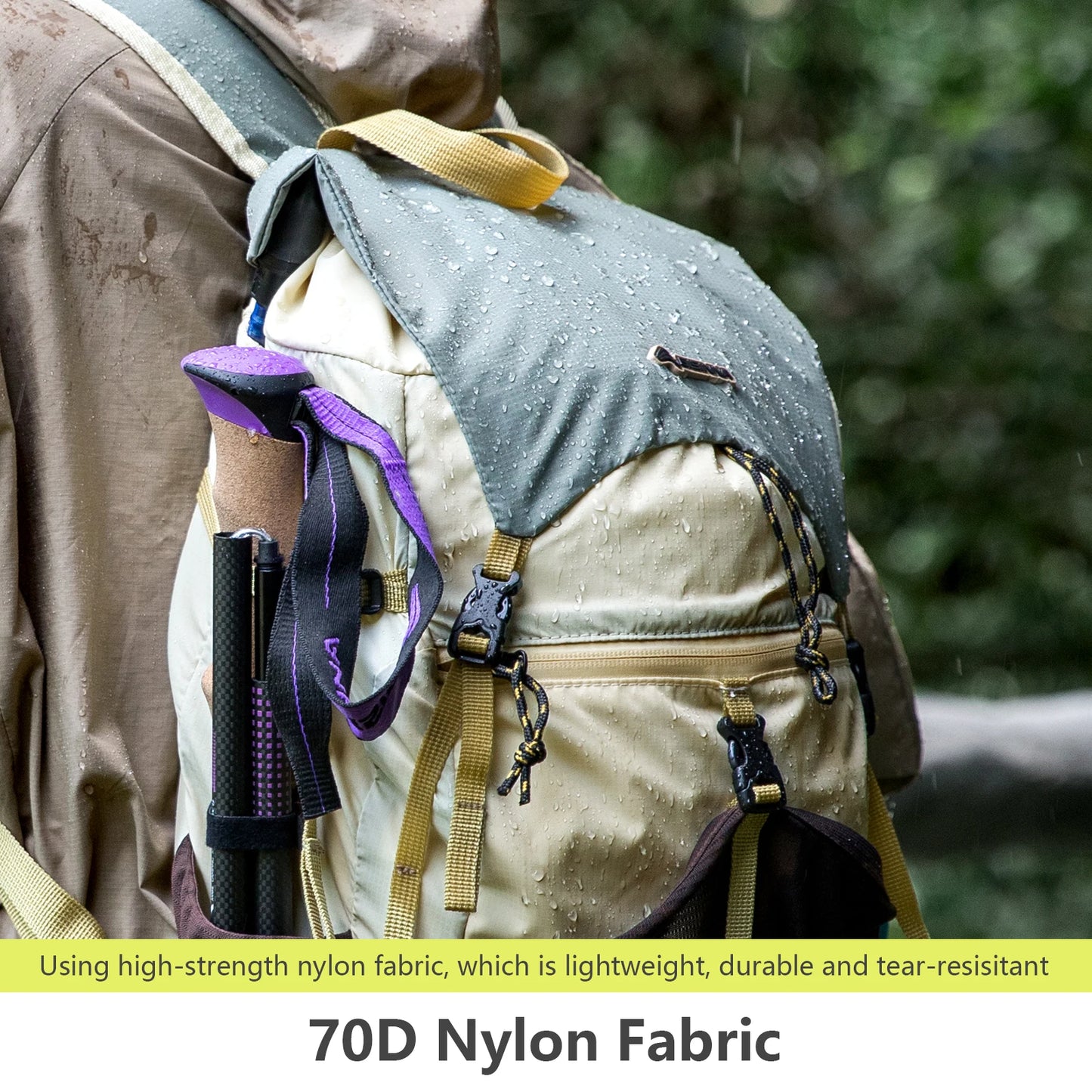 BISINNA 22L Wanderrucksack faltbar, wasserdicht, ultraleicht – clever-campen Ansicht 2