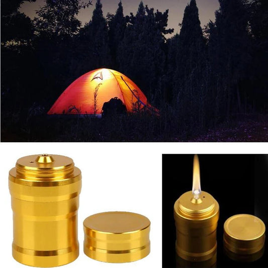 Aluminium Alkoholbrenner mit Docht für Outdoor Survival – clever-campen Ansicht 2