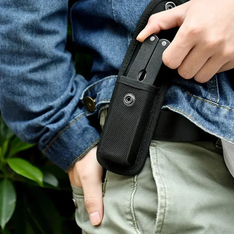 Robuste Nylon-Messertasche für Faltmesser Outdoor – clever-campen Ansicht 3